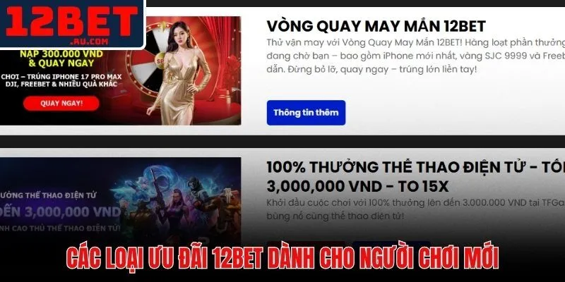 Bốn loại ưu đãi và mức thưởng cụ thể dành cho người mới